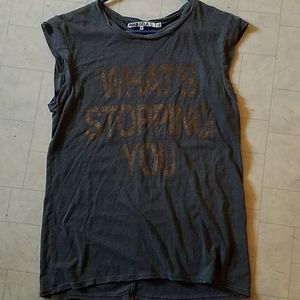 PAM & GELA What's Stopping You Graphic Tee Small